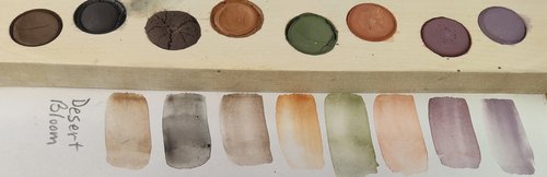Desert Bloom Watercolor Palette